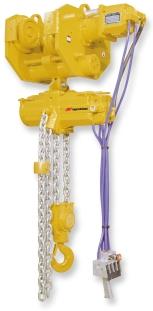 Liftchain LCA Lube Free Air Hoist Series 1.5 to 100 metric ton lifting capacity The Liftchain LCA series is the latest in gear motor air chain hoist design.