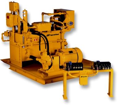 NEW! Hydraulic Winches 1000 to 100000 lb (455 to 45450 kg) capacity Power unit: Each IR hydraulic power unit is skid mounted and can incorporated electric motors, gas, diesel or variable displacement