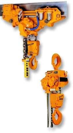 Hercu-Link Air Chain Hoist 5 to 100 metric ton lifting capacity IR s uniquely modular, compact design Hercu-Link TM air chain hoist brings strength and durability to maintenance and operations,