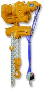 Liftchain LCA Lube Free Air Hoist Series 1.5 to 100 metric ton lifting capacity The Liftchain LCA series is the latest in gear motor air chain hoist design.