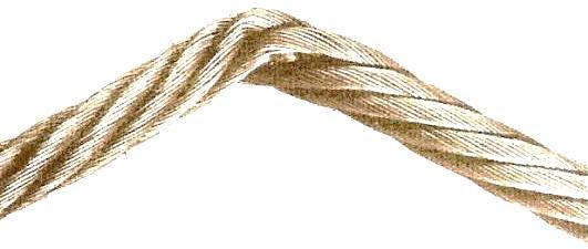 Rope bend: A rope bend is formed if the rope is