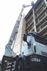 5 tonne truck and offer up to 21 metres of outreach and a 320kg maximum platform capacity. It has 185 degrees of jib articulation, while platform rotation is a full 180 degrees.