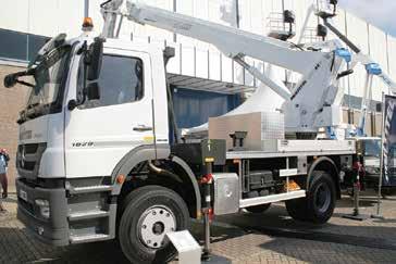 Multitel launched its MJ range two years ago with the MJ320 Eagles rise Oil&Steel has its Eagle truck mounted range including the range-topping 60 metre Eagle 6035 mounted on a four axle - 32 tonne