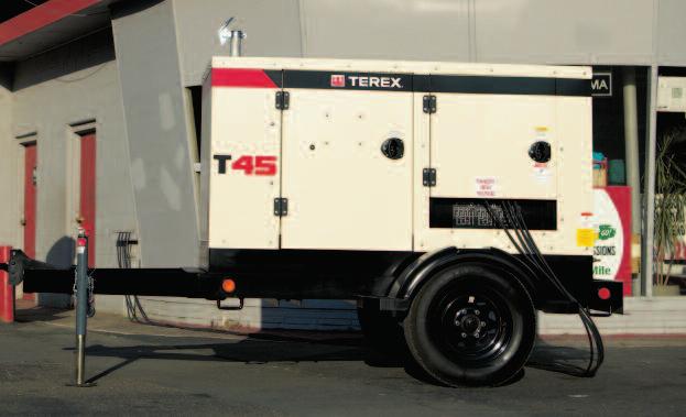 PORTABLE POWER AND PERFORMANCE Terex generators provide superior power and performance, when and where you need it most.
