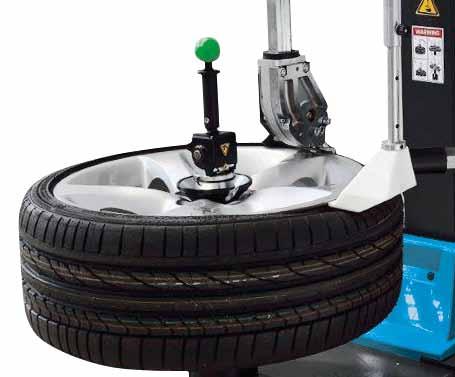 The G-Frame structure of the MS 670 provides a stable and functional design increasing the rigidity of the tyre changer and the Ergo Control hand bead breaking system with the Side Lift NG allows the