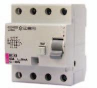Residual current circuit breakers RCCBs EFI type B, B+ Application: For PV power plant IEC 03--1:005 (Protection against electrical shock) and IEC 03-7- 71:00 (Requirements for solar photovoltaic