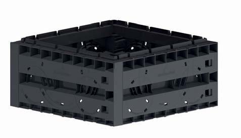 ECO450050 Vario 800 Flex, Type 2 Shaft body for two or more layer of EcoBloc system