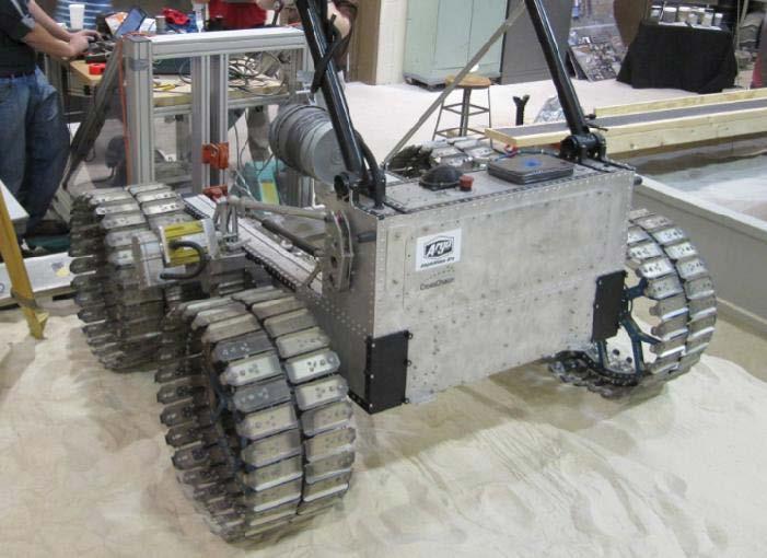 Rover Traction Systems Lab testing in GRC-1 simulant Over 100 km of real world testing
