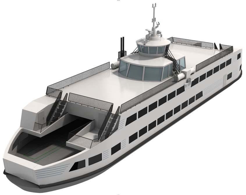 Testing of Replacement Ferry will be basic for Modular (Standard) Ferries The Future Modular ferry delivered in sizes 38m 56m