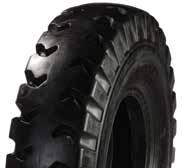 type damage resistance and long tread life Open non-directional tread pattern provides all around traction with