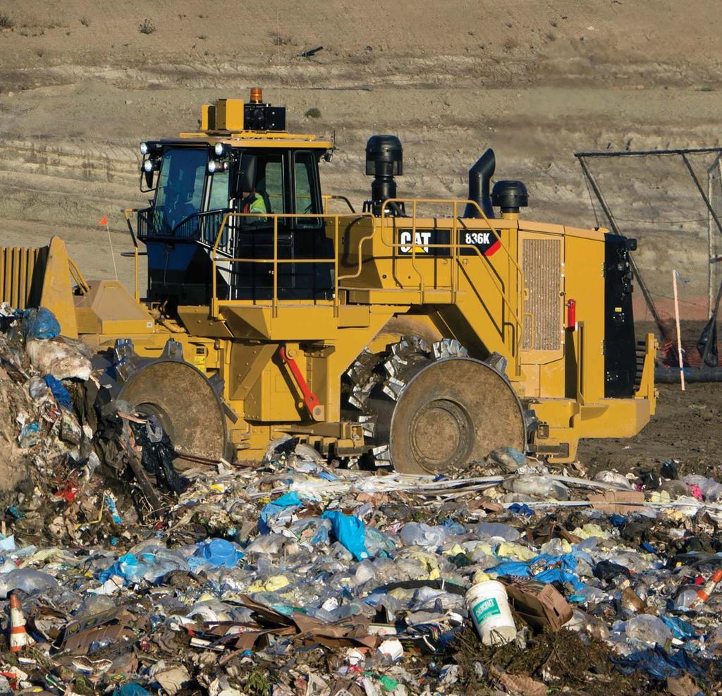 Cat Landfill Compactors are designed with durability built in, ensuring maximum availability through multiple life cycles.
