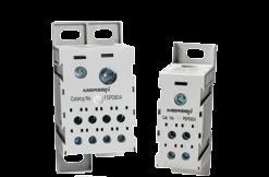 I Finger-Safe Power Distribution Blocks Power Distribution Blocks Safety evolving Ratings: Volts: 1,2,3 1500VAC/ DC; 4,5 600VAC/DC Amps: 175 to 840A SCCR: 600V or less, 100kA with proper fuse; Over
