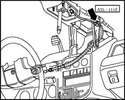 Shift mechanism, servicing Page 22 of 25 37-22 Installing Note: Ensure proper routing of locking cable when installing.
