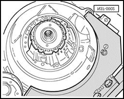 Transmission, disassembling and assembling Page 26 of 60 37-72 - Install axial needle bearing and needle bearing in large drive shaft.