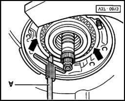 Transmission, disassembling and assembling Page 59 of 60 37-105 Calculating "a": - Measure from pump flange/transmission housing to the last inner plate with