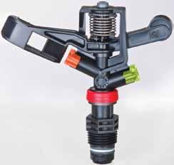 5022-U IrriStand systems lastic impact sprinkler mounted on IrriStand 52, 53 Application: irrigation and germination of vegetables, flowers and row crops Bayonet nozzle for easy service High water