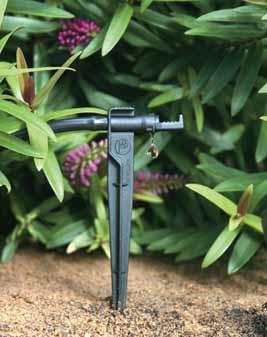 Midi Drip Emitters 4 lph dripper with barb and spike options. For efficient delivery of water to individual plants in pots and gardens. Take apart for easy inspection and cleaning.