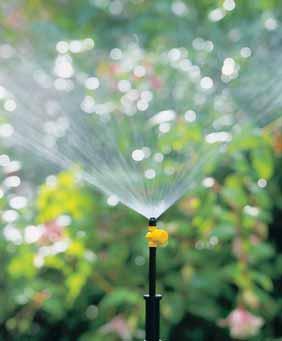 Vari-Jets Valve adjusts flow and coverage. Choice of spray patterns. Threaded for installation on Rigid Risers. UV stabilised materials for long life. Home and landscaped gardens.