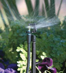 Rotor Spray Mini Sprinklers Durable and reliable with excellent distribution uniformity. Vari-Rotor Spray can be adjusted to alter flow and coverage.