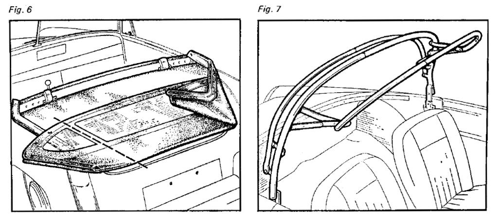 Optional Hood Lowering the hood. Detach the seat belts from their quick-release fasteners on the tonneau panel.