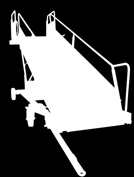 fixed-height stairs for passengers and crew members, as well as access stairs for maintenance