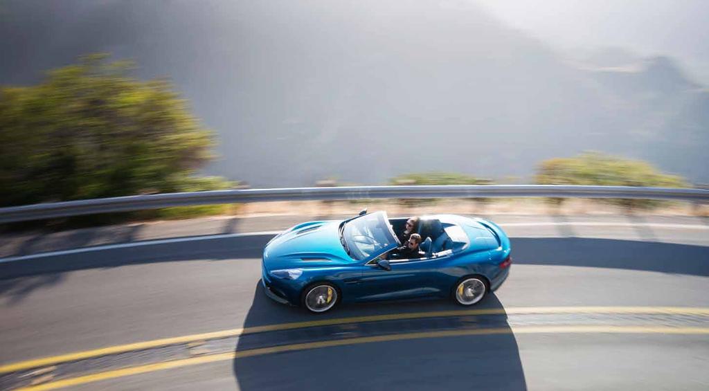 Open air theatre The Vanquish Volante s soul is peerless Grand Tourer, but its heart is pure Supercar: an all-new 6.