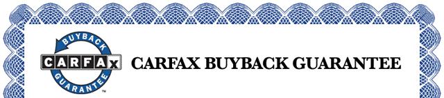 CARFAX VEHICLE HISTORY REPORT COURTESY OF CARFAX Buyback Coverage Guarantee Coverage:12/12/2013-12/12/2014 CARFAX Vehicle
