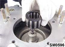 Input Shaft Assembly 5. When the correct thickness spacer has been selected and fitted, fit the snap ring. 8.