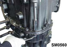 Locate the front case onto the intermediate case making sure the selector shaft enters the front bush and
