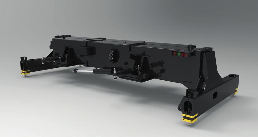 Top lift spreader for Gantry carriage