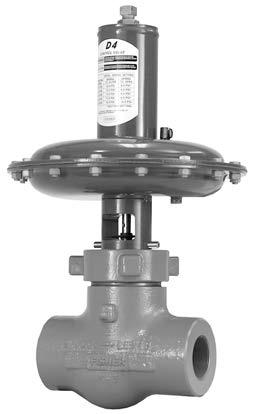 D4 Valve Product Bulletin Fisher D4 Control Valve Assembly The Fisher D4 control valve is a compact, rugged globe valve designed primarily for high-pressure throttling applications using either