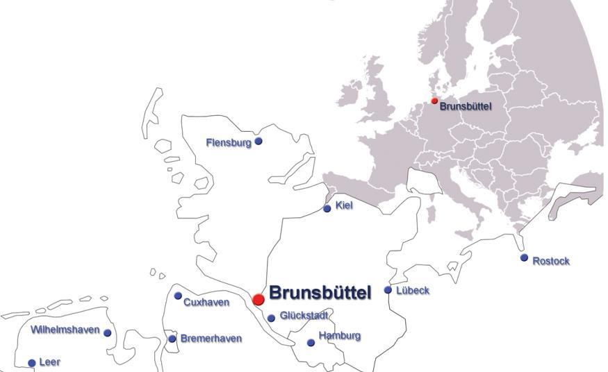 Location Lower Elbe Strategically excellent location Brunsbüttel Ports