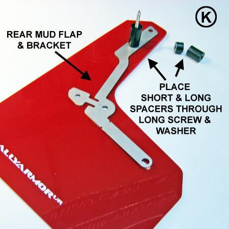 (Figure J) Place 3 Round edge clips over each of the mounting points as shown.