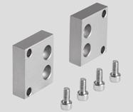 Flat cylinders DZH - Inch Series Accessories Foot mounting HZB, wide for piston 5/8 1 inch Material: Wrought aluminum alloy for piston 1-1/4 2-1/2 inch Material: Steel Dimensions and ordering data