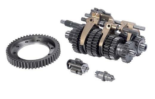gearbox Straight cut close ratio gears Choice of final drive ratios Includes