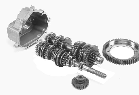 v Saab & Toyota Gearkits 87 Saab 6-Speed Synchro Gearkit Suitable for vehicles using the (GM) F35 gearbox Converts standard box to 6-speed 6-speed synchromesh gearkit