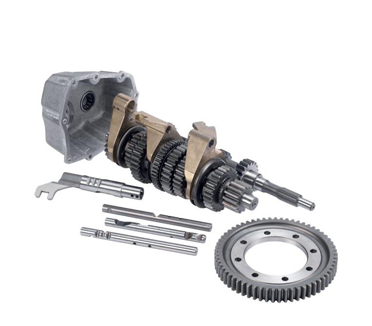 040 Straight cut, close ratio Final Drive Ratios Includes crownwheel & pinion and heavy duty end cover Choice of final drive ratios Comprehensive