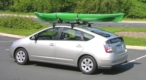 External Cargo Roof-Rack Removable & Lockable roof-racks can be used for kayaks, canoes, bikes, and cargo carriers. Yakima is the brand shown in the photo below.