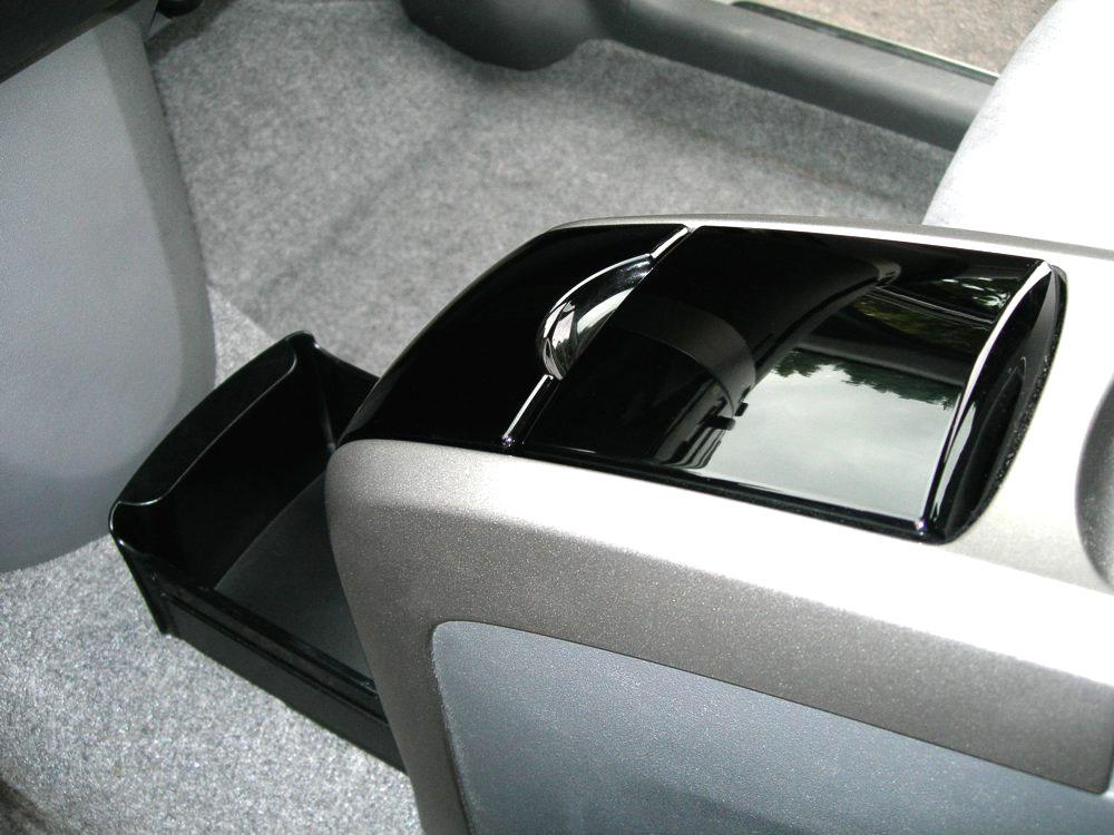 Internal Storage Hidden Drawer This drawer often takes a very long time for owners to discover, since it is located underneath the cupholders between the front seats near the floor.