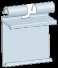basculante per ganci e frontali in filo Flip-up PRICER HCS label holder