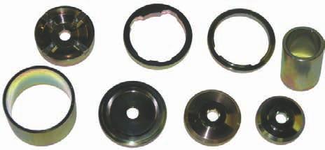 0-000 Rear axle bushing set Hyundai Santa Fe 00-0 Set for replacement of all four bushings in the rear axle.