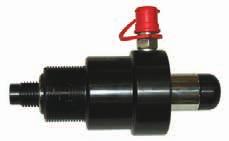 0-000 Hydraulic cylinder 8, ton A very compact cylinder for pressing and pulling. The cylinder comes with an adjustable press rod and a punching socket.