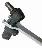 0-0000 Air hammer for tie rod ends The air hammer is developed for efficient work on tie rod ends on trucks and buses, replacing or