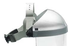 In addition to the easy pinlock closure on the plastic headband, the H4 Headgear has an easy visor-replacement system and