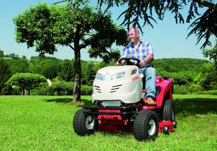 Unique and innovative The lawn tractors of our GUTBROD VISION LSeries cannot be matched for versatility, ergonomic design and safety.