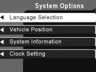 Use the cursor control to select one of the following options: MODE auto (automatic), day or night display