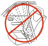 Section 6: Learning about Your Vehicle Because the design and operation of vehicle belts vary, make sure to observe the following guidelines: Do NOT use motorized passive restraint shoulder belt
