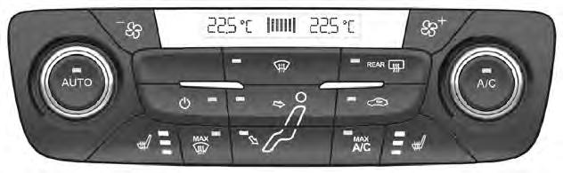 Climate Control G H I J Note: To prevent window fogging, you cannot select recirculated air when maximum defrost is on. MAX A/C: Adjust for maximum cooling.
