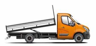 Standard features BUSINESS Rear tipper Dropside flatbed Platform cab Chassis cab TECHNOLOGY 4 years warranty (100k miles) and 4 years free roadside assistance Radio with DAB, Bluetooth, CD and USB *