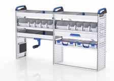 accessories. Construction: All shelves are made of steel with a load capacity of 60kg each.